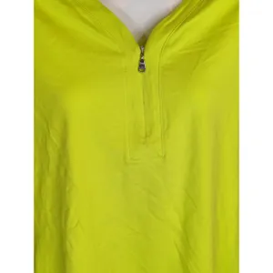 L-RL Lauren Active Lime Green 1/4 Zip Pullover Sweatshirt Womens M Performance‎ thumbnail 2
