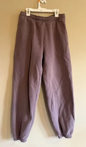 Aritzia Tna Mega Sweatpants Cozy Fleece Mauve Purple‎ Joggers Small thumbnail 1