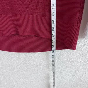 Athleta Womens Hanover V-Neck‎ Ribbed Knit Merino Wool Blend Sweater thumbnail 7