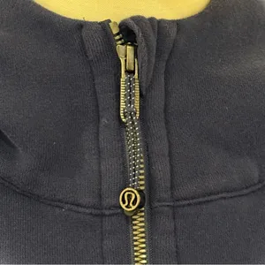 Lululemon Scuba Oversized Half-Zip Hoodie XS Small Night Sea Blue Lounge Cozy thumbnail 8