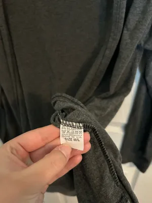 Marietta Dark Gray Open-Front Cardigan Sweater thumbnail 3