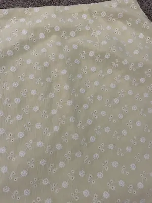 Baby yellow Altar’d state skirt size medium cute white floral design thumbnail 2
