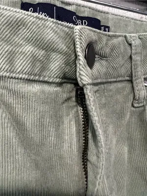 Boden Green Girlfriend Denim Corduroy Mid rise pants size 6 regular thumbnail 8