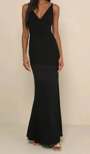 Lulus Dress Black thumbnail 1