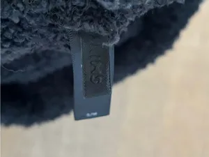 skims black fuzzy soft comfy casual shorts thumbnail 6
