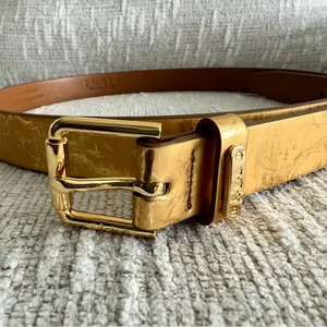 Lauren Ralph Lauren Woman’s Gold Belt thumbnail 2