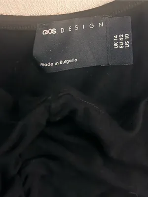 Sexy dress Sleeveless Black Ruched Front Midi Dress asos design 10 thumbnail 4