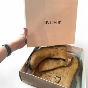 JustFab Cognac Tall Riding Boots Women’s Size 10 Perforated Faux Leather thumbnail 8