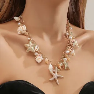 House of Harlow shell chain necklace thumbnail 1