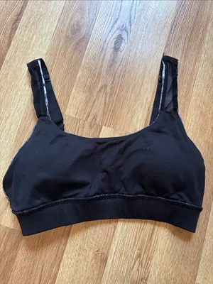 Women’s Marble-Print Sports Bra - Black/Gray thumbnail 3