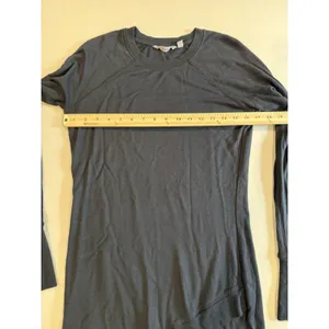 Athleta Dress Women Small** Black Pullover Thumb Holes Travel Minimal Athleisure thumbnail 6
