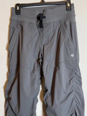 Y2K Lululemon Studio Pant Women's 4 Soot Light Gray Active Athletic Workout Gym thumbnail 6