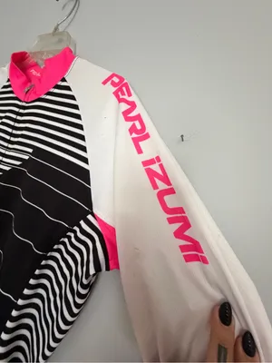 Pearl Izumi Women’s Cycling Jersey - Black, White & Pink Accent thumbnail 3