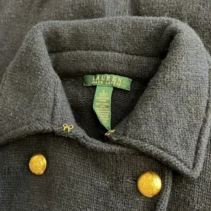 Lauren by Ralph Lauren Coatigan vintage Military coat sweater, LambsWool blend S thumbnail 5