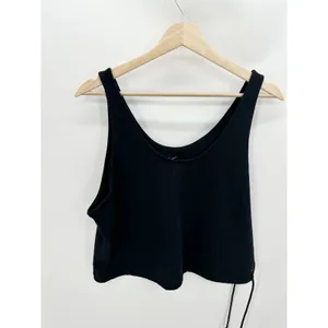 Nike Black Yoga Tank Top Tie‎ Waistband Scoop Neck Womens Size Medium thumbnail 2