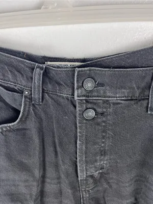 FREE PEOPLE We The Free Black Crossroads Boyfriend Barrel Jeans Size 27 Slouchy thumbnail 9