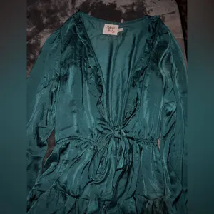 Princess Polly Randi Mini Dress in Teal Size 6 thumbnail 13