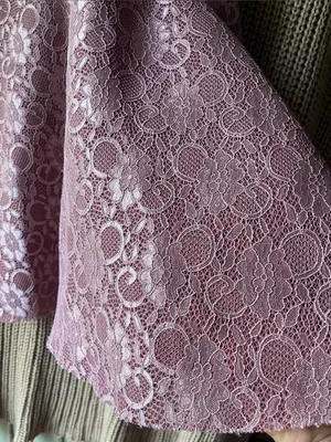 Crystal Doll Dusty Rose Lace Halter Fit-and-Flare Dress thumbnail 5