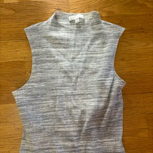Anthropologie Eri + Ali Gray Tenley Preppy Ribbed Office Basics Mock Neck Top S thumbnail 5