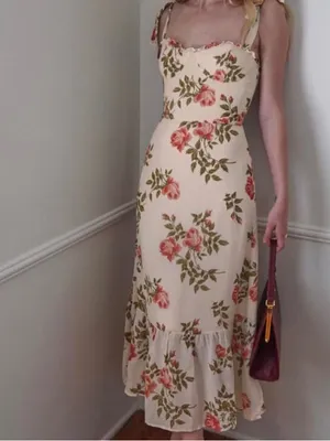 Reformation Nikita Dress in Jolie Floral Rose Print thumbnail 13