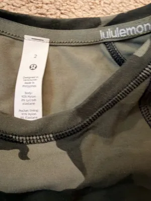 Lululemon It’s Rulu Run Long Sleeve Shirt | Olive Camo | Size 2 thumbnail 11