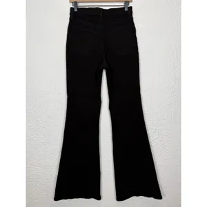 Abercrombie & Fitch The Flare Ultra High Rise Jeans Black Size 28/6 Long thumbnail 2