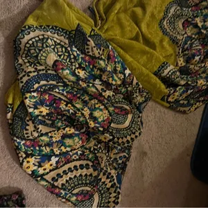 Hello miss-strapless paisley, satin‎ maxi dress L thumbnail 8