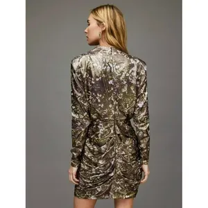 Revolve ALL SAINTS Lilliana‎ Kettu Metallic Mini Dress Allsaints Party Size 4 thumbnail 8