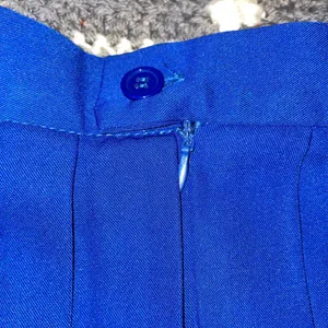 Womens Royal Blue Pleated Mini Skirt A-Line Preppy Tennis Y2K Schoolcore XS thumbnail 5