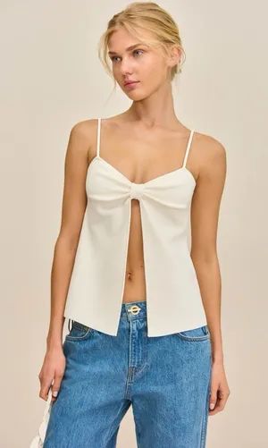 Cult Gaia Lennon Knit Tank Top Medium thumbnail 1