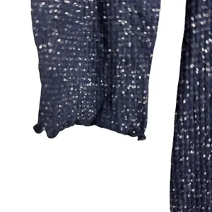 Rachel Pally Navy Metallic Ribbed Mara Maternity Long Sleeve Midi Dress Size S thumbnail 11