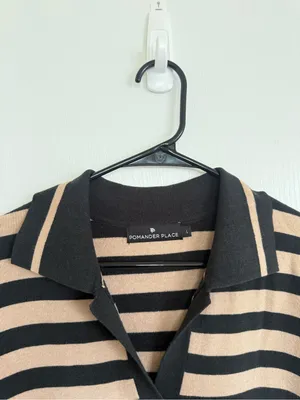 Tuckernuck Pomander Place Rugby Stripe Sweater Collared Dress thumbnail 2