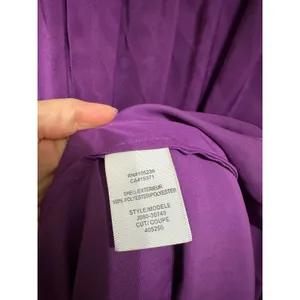 Joie women's purple satin long sleeve mini dress size‎ Medium thumbnail 4