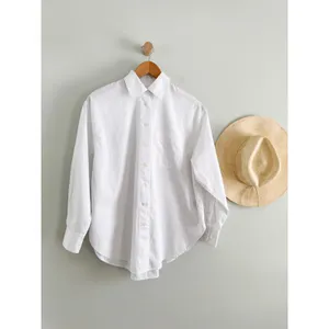 Madewell | NWT Oversized Button-Up Shirt White | Sz XS thumbnail 2