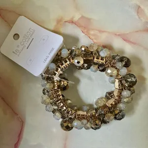 La Cotton beaded stretchy bracelet thumbnail 1