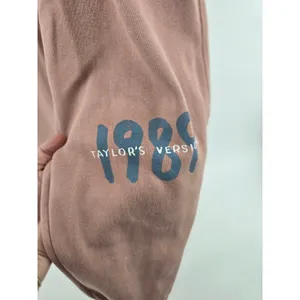 Taylor‎ Swift Sweatpants Unisex XL Mauve 1989 Taylor's Version Graphic Joggers thumbnail 3