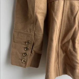 Michael Kors Camel Double-Breasted Pea Coat Size 4 thumbnail 8