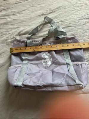 Aloha Hawaii Foldable 2‎ Tote Bag - Gray & Coral thumbnail 5
