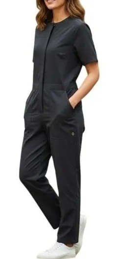 Sweaty Betty Agile Black Short Sleeve Jumpsuit Utility Boiler Suit XS Ripstop thumbnail 1