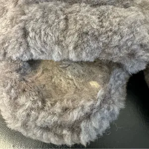 UGG Fluff Yeah Slide Grey Slip on Sandal thumbnail 7