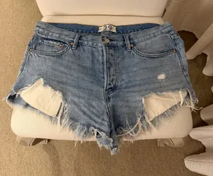 Free People Jean Shorts thumbnail 1