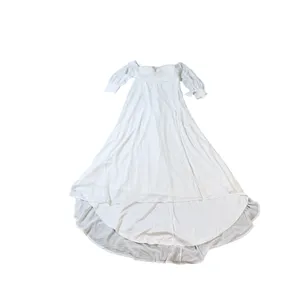 NWT Lulus Adorna White Off-the-Shoulder Maxi Dress Size XL‎ White Sleeves thumbnail 3