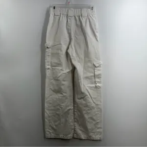 Aritzia TNA Cargo Pants XS Off White Wide Leg Utility Cotton Twill Style 97780 thumbnail 4
