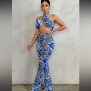 White Fox Paisley blue set thumbnail 5