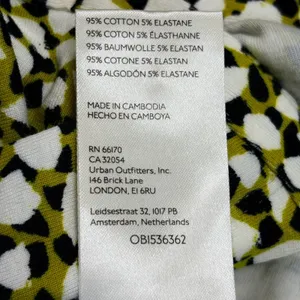 Maeve by Anthropologie Button Ruched Print Long‎ Sleeve Shirt Women's Medium thumbnail 9