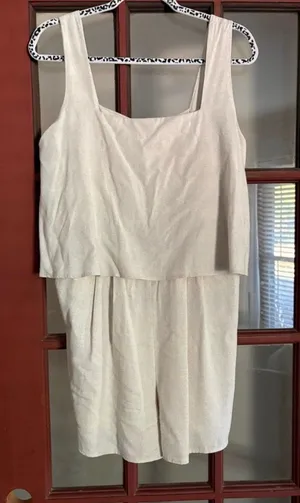 Gilli Sz large dressy romper short set White thumbnail 1