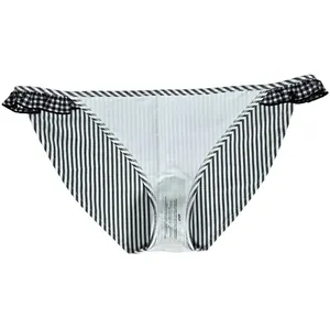 Aerie Seersucker Ruffle Bikini Bottom Striped with Gingham Ruffles Size‎ M NWT thumbnail 3