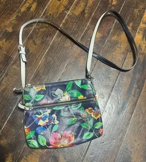 Kate Spade colorful floral roses small crossbody purse thumbnail 1