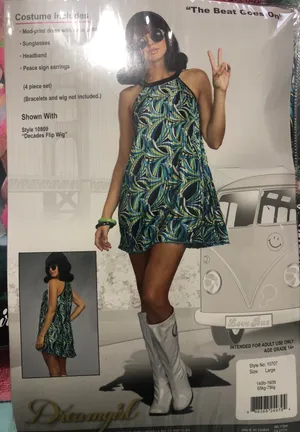 Peace Mod Print Halloween Party Costume thumbnail 3