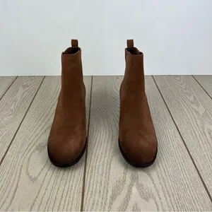 Sam Edelman Women's Kaiti Block Heel Ankle Boots 8M Walnut Suede $180 thumbnail 2